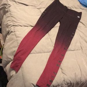 VS PINK ombré leggings